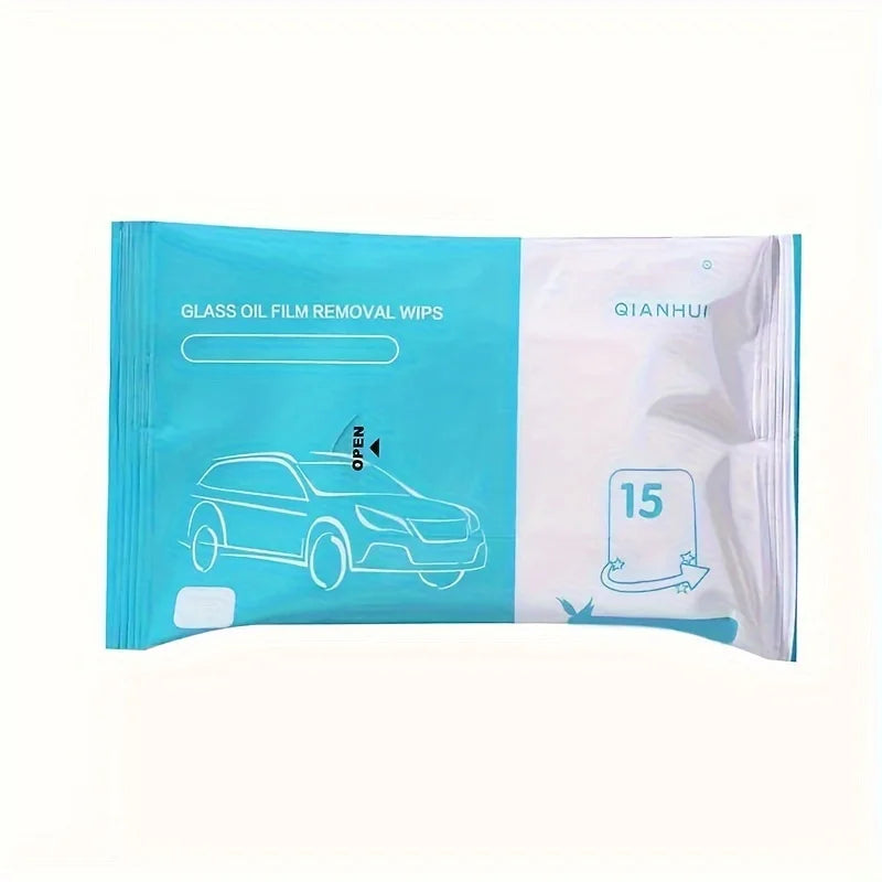 Car Glass Clean Wet Wipes Window Degreasing Film Wet Wipes Automobile Cleaning Tools Disposable Car Glass Clean Wet Wipes Peaceful Pleasures Health and Wellness 1pc
