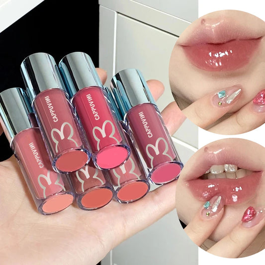 Cappuvini Crystal Mirror Lip Gloss | Hydrating Jelly Lip Glaze Lip Gloss Peaceful Pleasures Health and Wellness