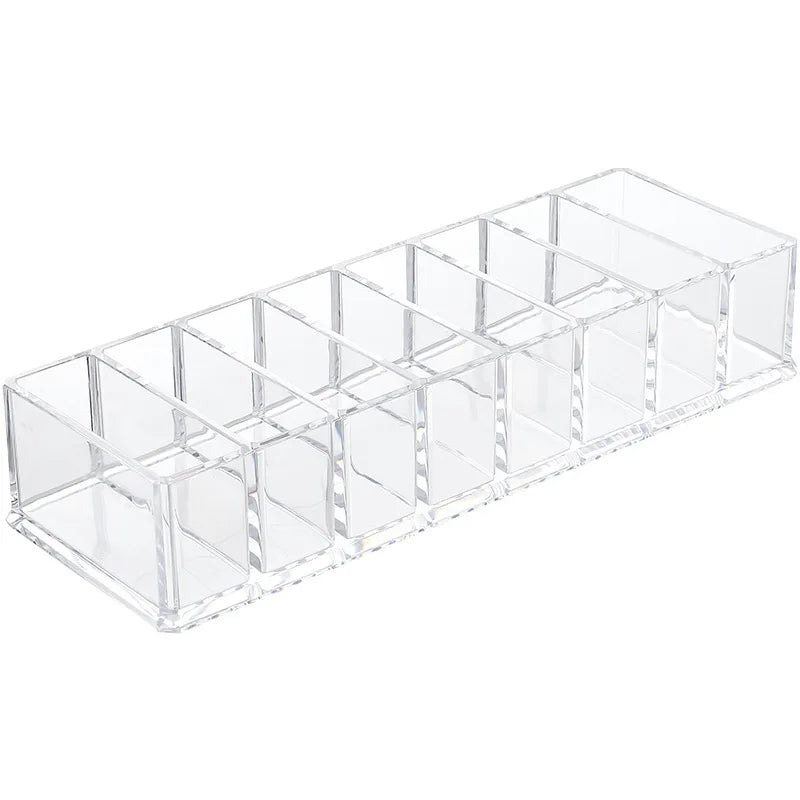 Transparent Acrylic Makeup Organizer – 6-Grid Desktop Storage Box Makeup Storage Organizer Oasis Select 8 grids