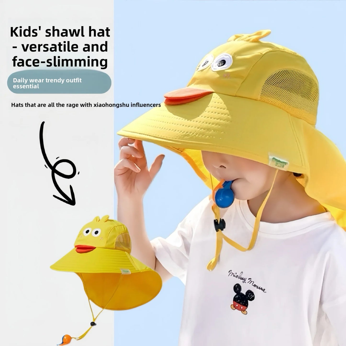 Kids Wide Brim UV Sun Hat | Boys & Girls Bucket Cap