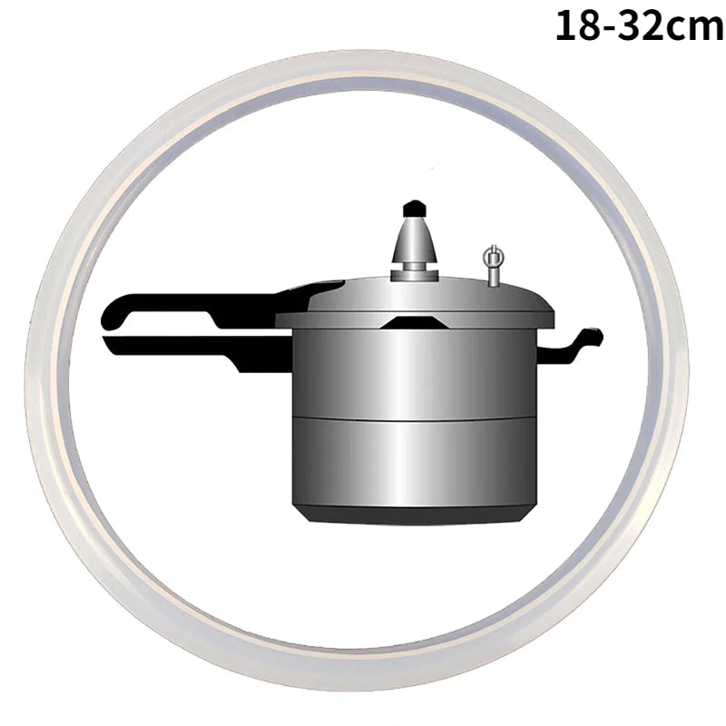 18/20/22/24/26/28/30/32cm Universal Pressure Cooker Sealing Ring Silicone O Rings Replacement Aluminum Pressure Cooker Accessory Peaceful Pleasures Health and Wellness