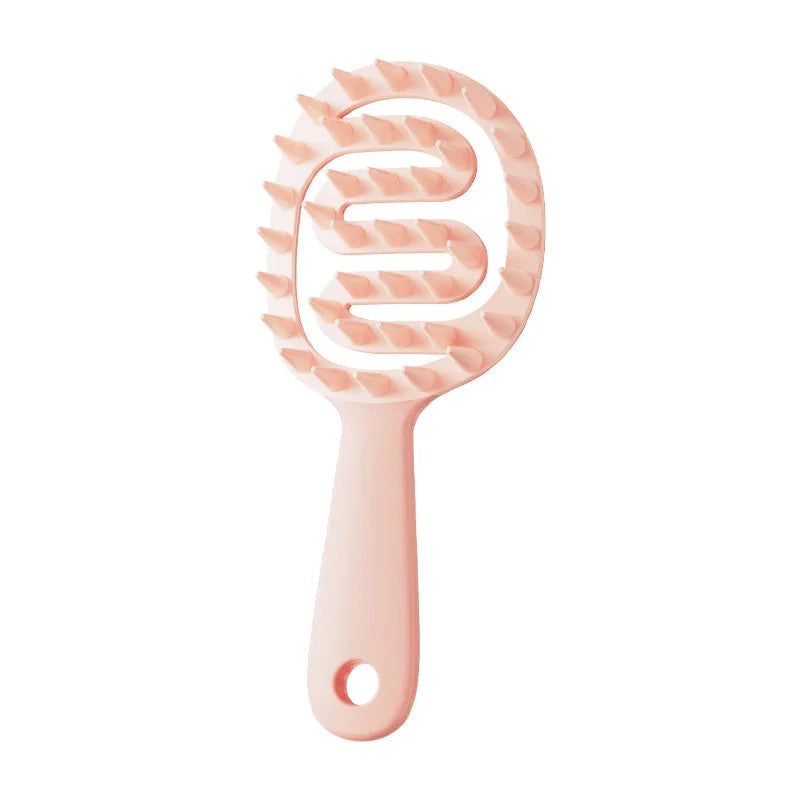 Scalp Massager Shampoo Brush | Long Handle Hair Comb Scalp Massager Brush Peaceful Pleasures Health and Wellness Pink
