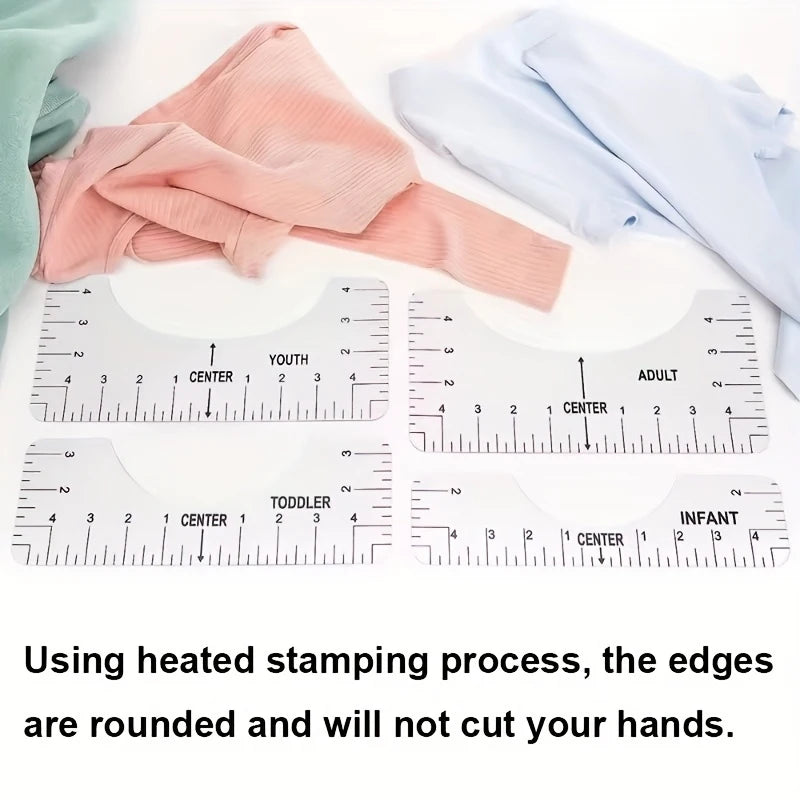 T-Shirt Ruler Guide – PVC Alignment Tool for Heat Press Designs T-Shirt Alignment Ruler Peaceful Pleasures Health and Wellness