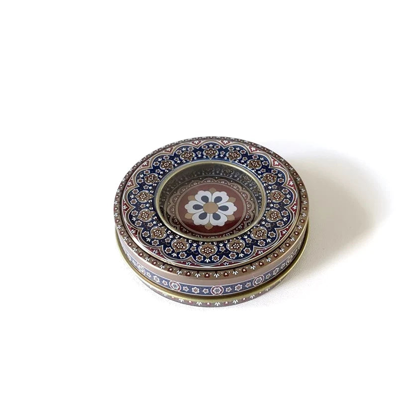 Saffron Tin Box with PVC Window | 1g Spice Packing Tin