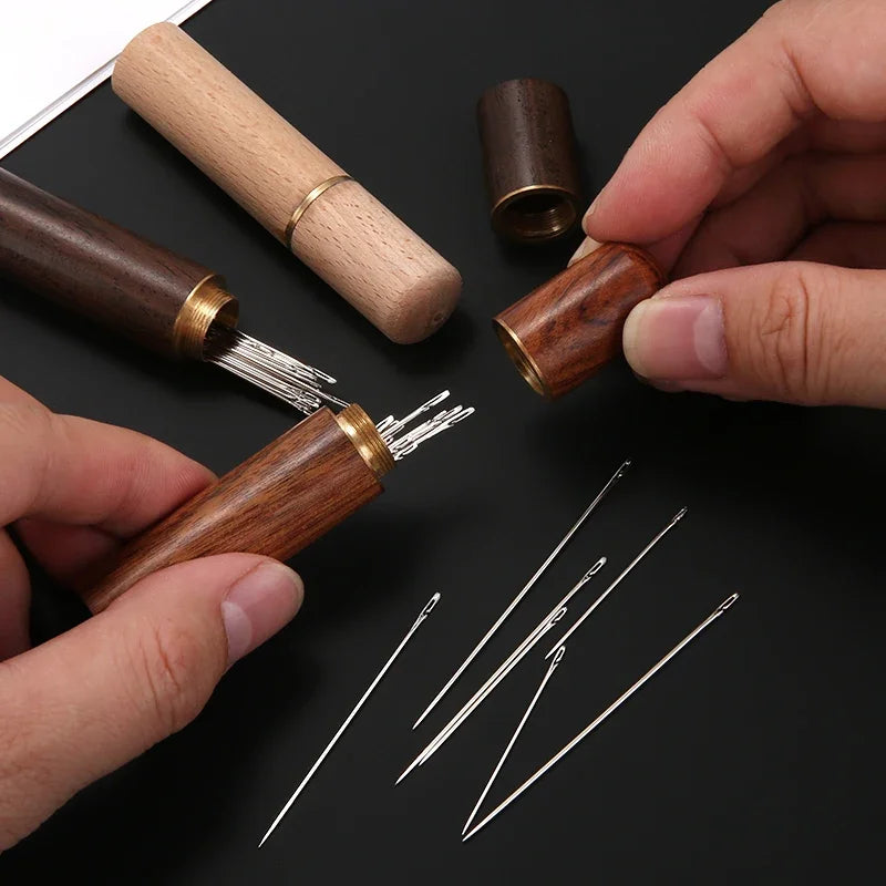 Self-Threading Sewing Needles | Stainless Steel Side Hole 30 Pcs