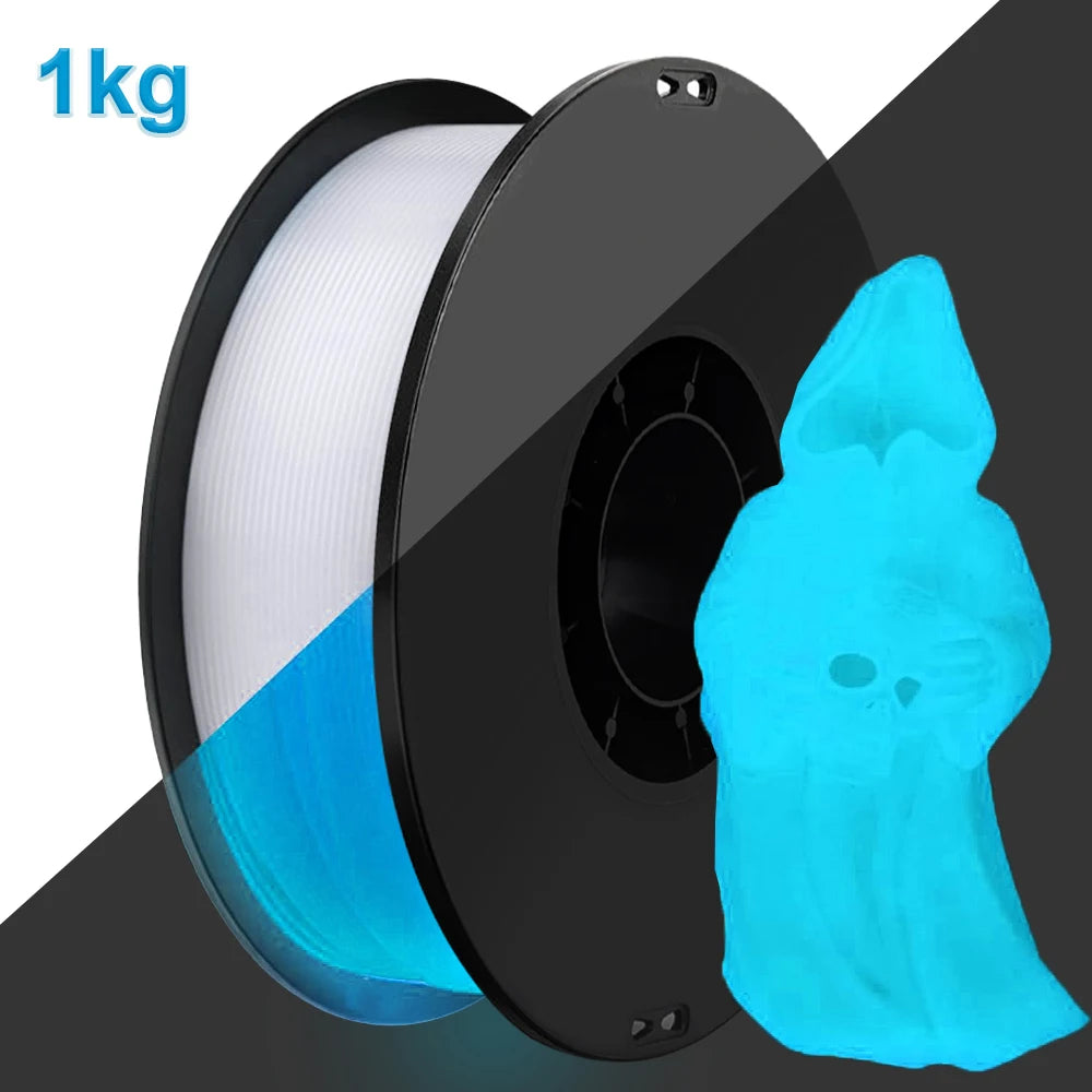 Glow Rainbow PLA Filament 1.75mm – Luminous Glow in the Dark