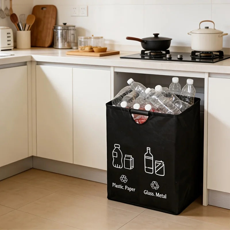 60L Foldable Storage Basket – Laundry, Recycling & Organizer