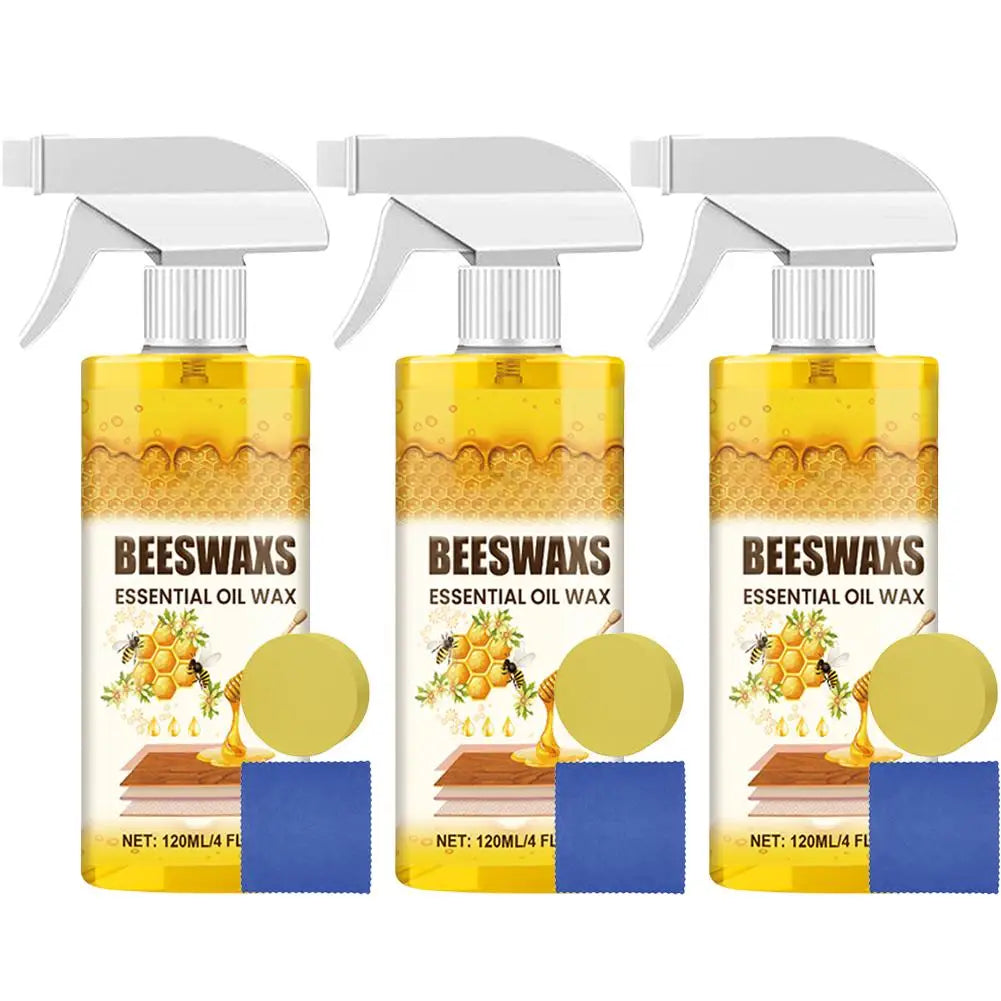 1/2/3 Furniture Solid Wood Care Beeswax Spray–Multi-purpose,Waterproof,Wear-resistant,Suitable for Wooden Floors and Furniture Peaceful Pleasures Health and Wellness 3pcs