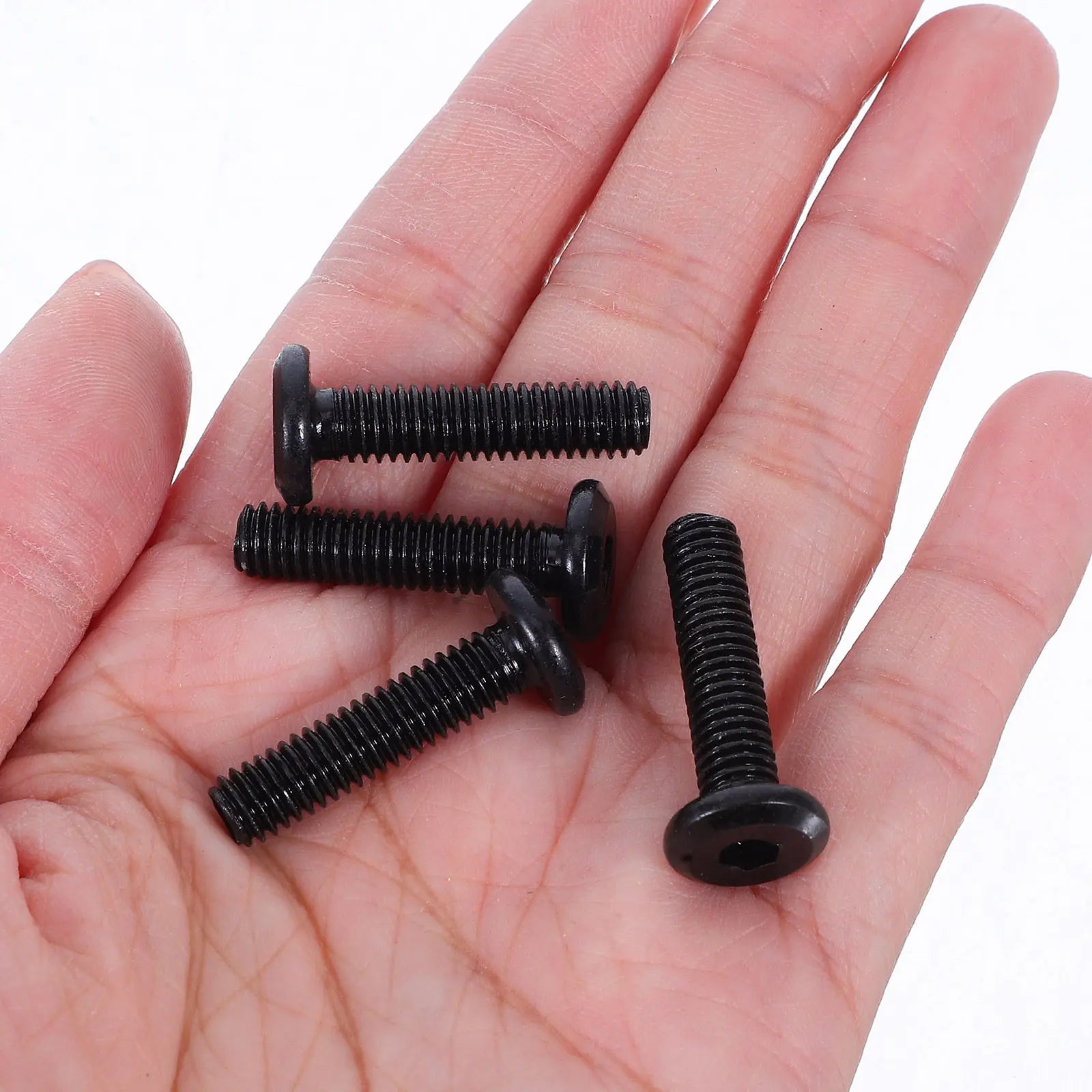 50Pcs Carbon Steel Flat Head Socket Cap Screws Full Thread Furniture Assembly Screws for Bed Table Shelf Rack Screw Peaceful Pleasures Health and Wellness