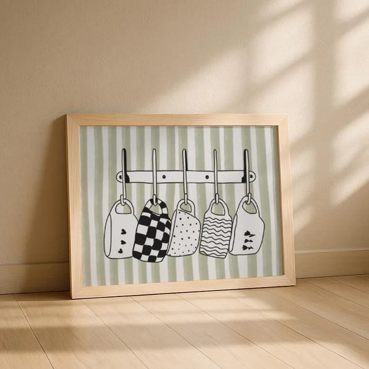 Teacup Canvas Wall Art Print | Kitchen & Dining Room Decor Canvas Wall Art Peaceful Pleasures Health and Wellness G2963-1 40x60cm No Frame