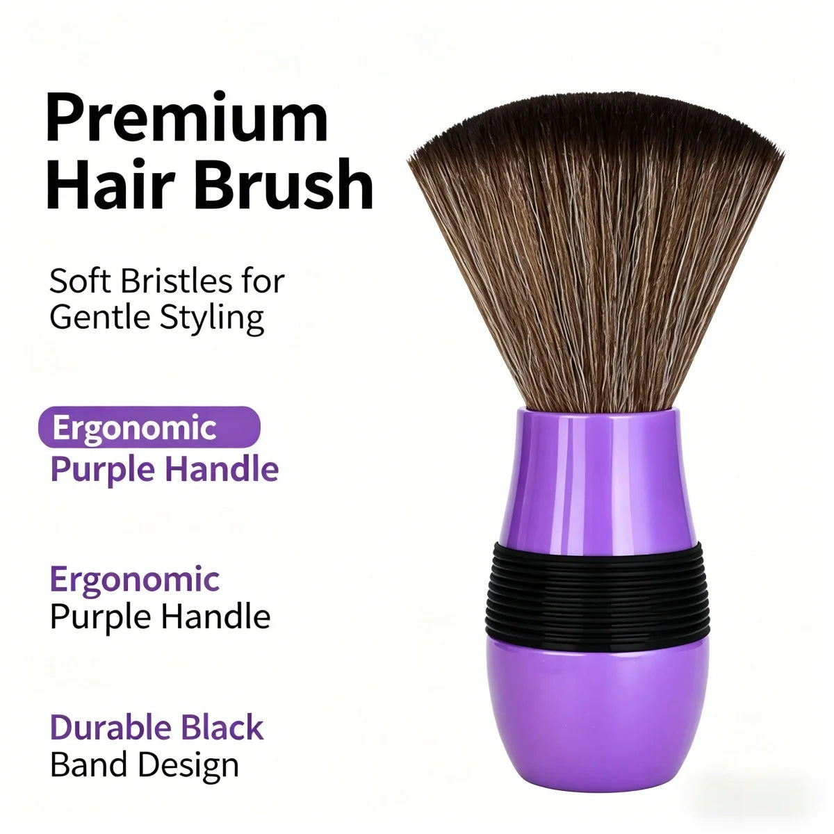 Colorful Barber Neck Brush Soft Bristle Hair Cleaning Duster Brush For Salon Home Hair Styling And Neck Cleaning Peaceful Pleasures Health and Wellness