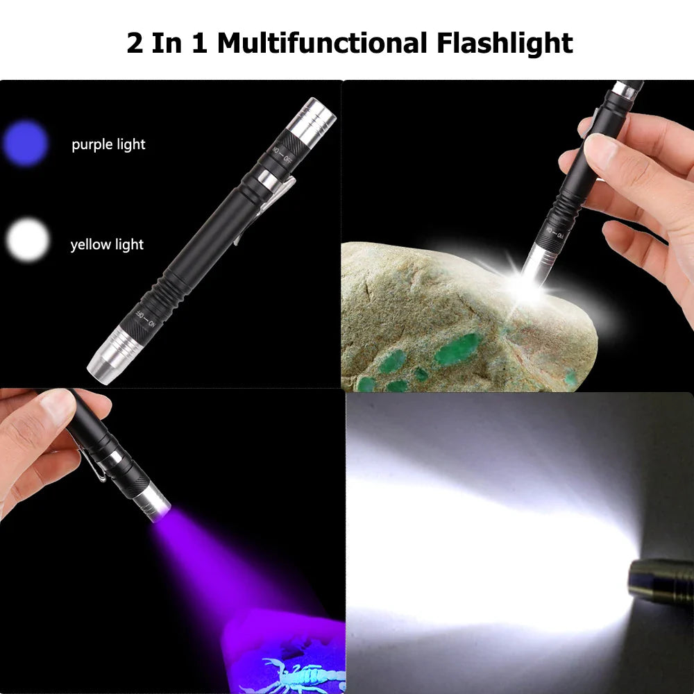 POCKETMAN 395nm UV Blacklight Pen Flashlight – Pet Stain Detector