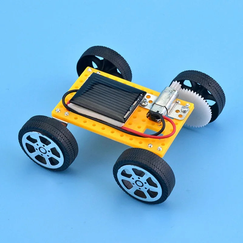 Solar Car Toy for Kids Mini DIY Assembled Energy Powered Car Kit STEM Educational Toys for Children Creativity Birthday Gift Peaceful Pleasures Health and Wellness