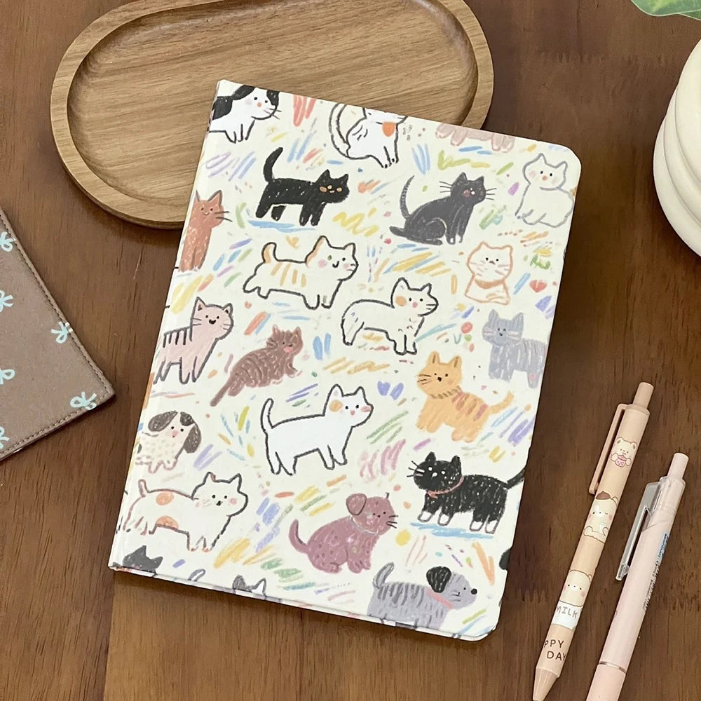 Cat Hard Shell Horizontal A5 Notebook Appearance Plan Book Year