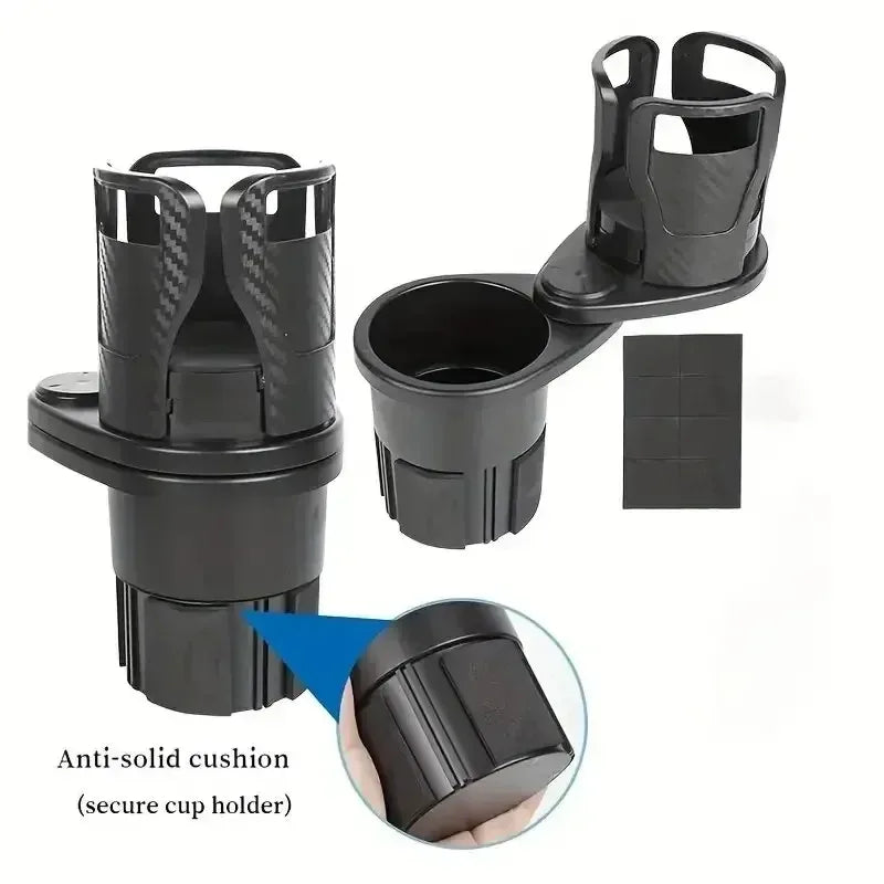 Car Cup Holder Expander For Car Adapter Adjustable Multifunctional Dual Cup Holder With Phone Holder Aromatherapy Organizer Peaceful Pleasures Health and Wellness