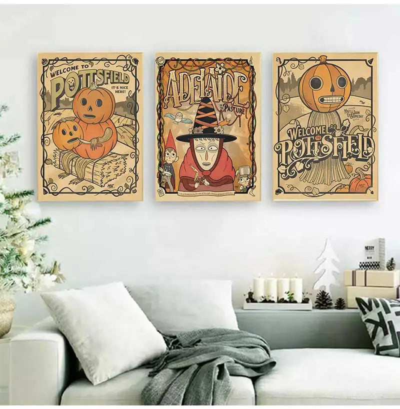 Over The Garden Wall Canvas Wall Art Print | Anime Home Decor Canvas Wall Art Peaceful Pleasures Health and Wellness