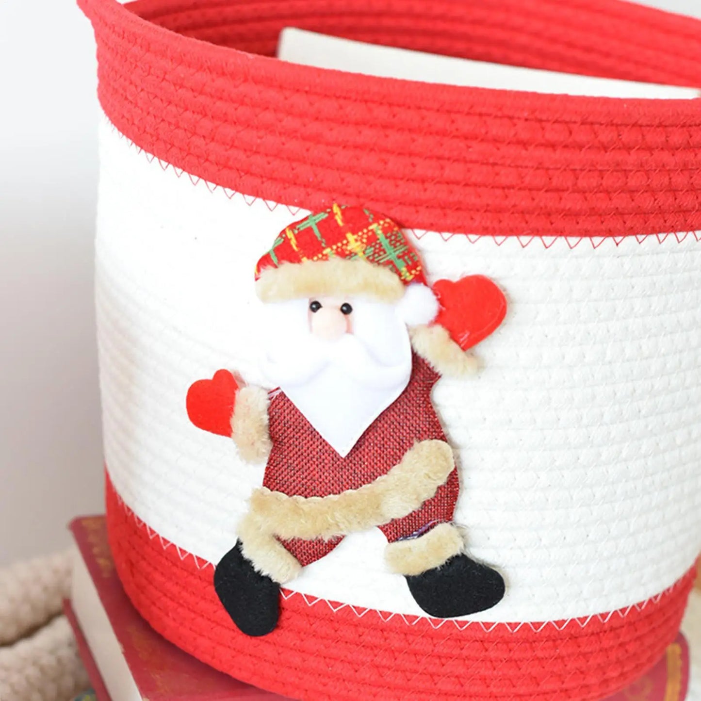 Christmas Baskets Empty Laundry Rope Basket For Christmas Decorative Laundry Bin For Women Kids Holiday Birthday Easter Peaceful Pleasures Health and Wellness