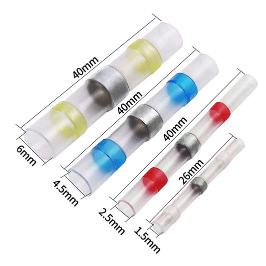 New 50Pcs Shrinkage Solder Sleeve Heat Shrink Tube Kit Heat Shrink Solder Waterproof Seal Wire Splice Connector Wire Connector Peaceful Pleasures Health and Wellness