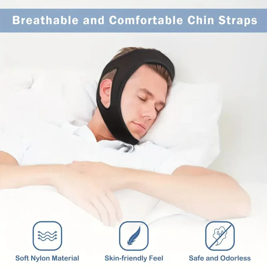 Adjustable Anti-Snoring Chin Strap for Men & Women | Sleep Aid
