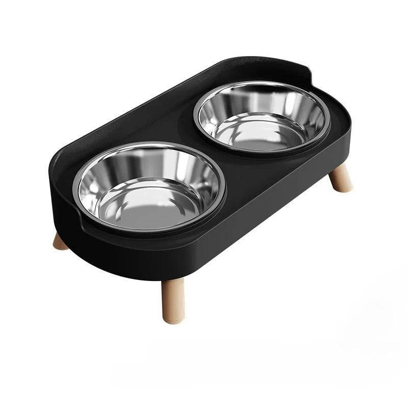 Elevated Pet Feeder – Dual Stainless Steel Bowls | Raised Stand