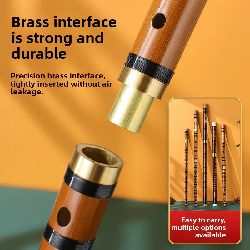 Flute Bamboo Musical Instrument Beginners Primary School Students