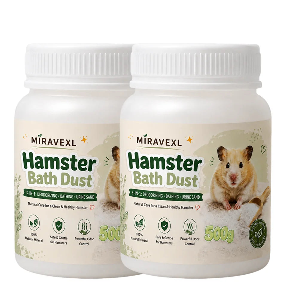 MIRAVEXL Hamster Bath Sand – Odor Control for Small Pets 500g