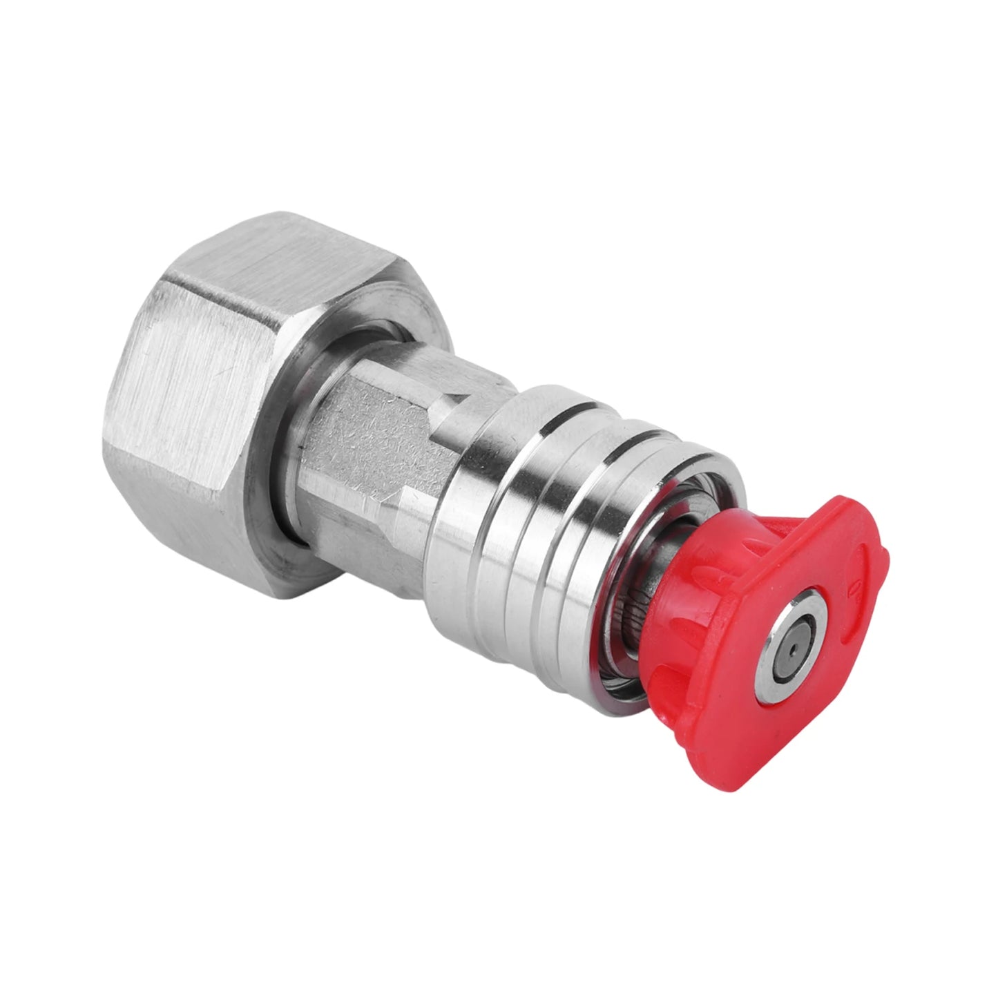 3/4 GHT To 1/4 Quick Connector Stainless Steel Attachment Car Washing Nozzle & Hose Attachment for Car Wash & Outdoor Cleaning Peaceful Pleasures Health and Wellness