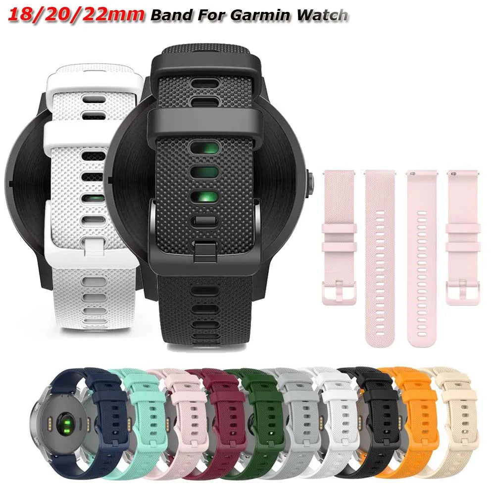 Silicone Watch Band 18/20/22mm – Garmin, Samsung, Amazfit Peaceful Pleasures Health and Wellness