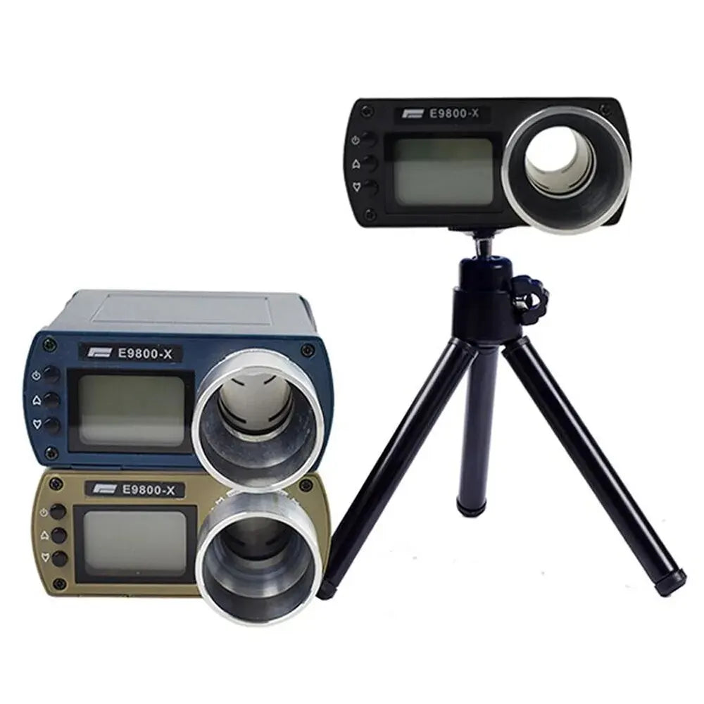 Bullet Firing Speed Chronograph Shooting Measuring Instruments Chronograph for Shooting LCD Chronoscope E9800-X Speed Tester Peaceful Pleasures Health and Wellness