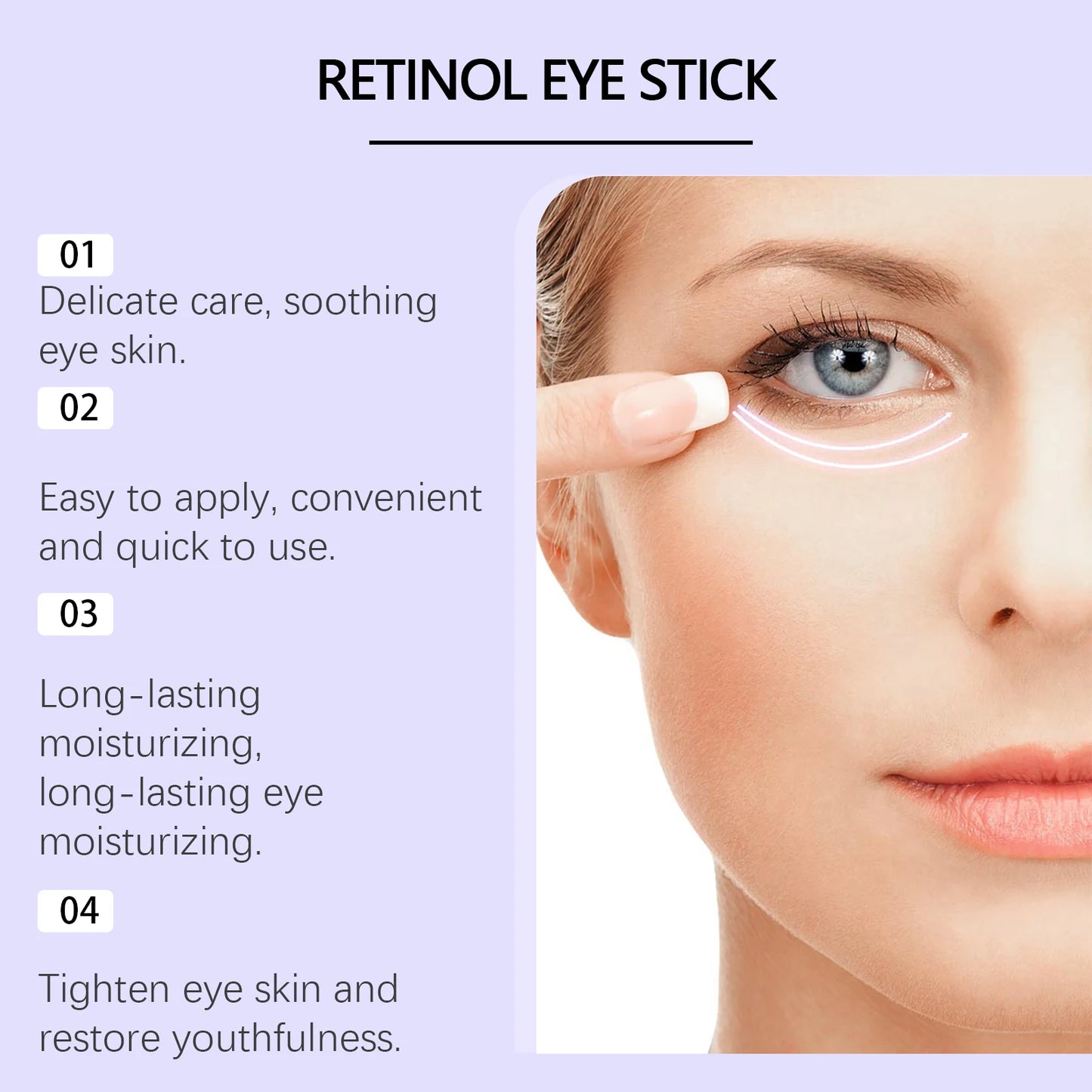 Retinol Eye Cream Stick – Dark Circles, Puffiness & Anti-Aging