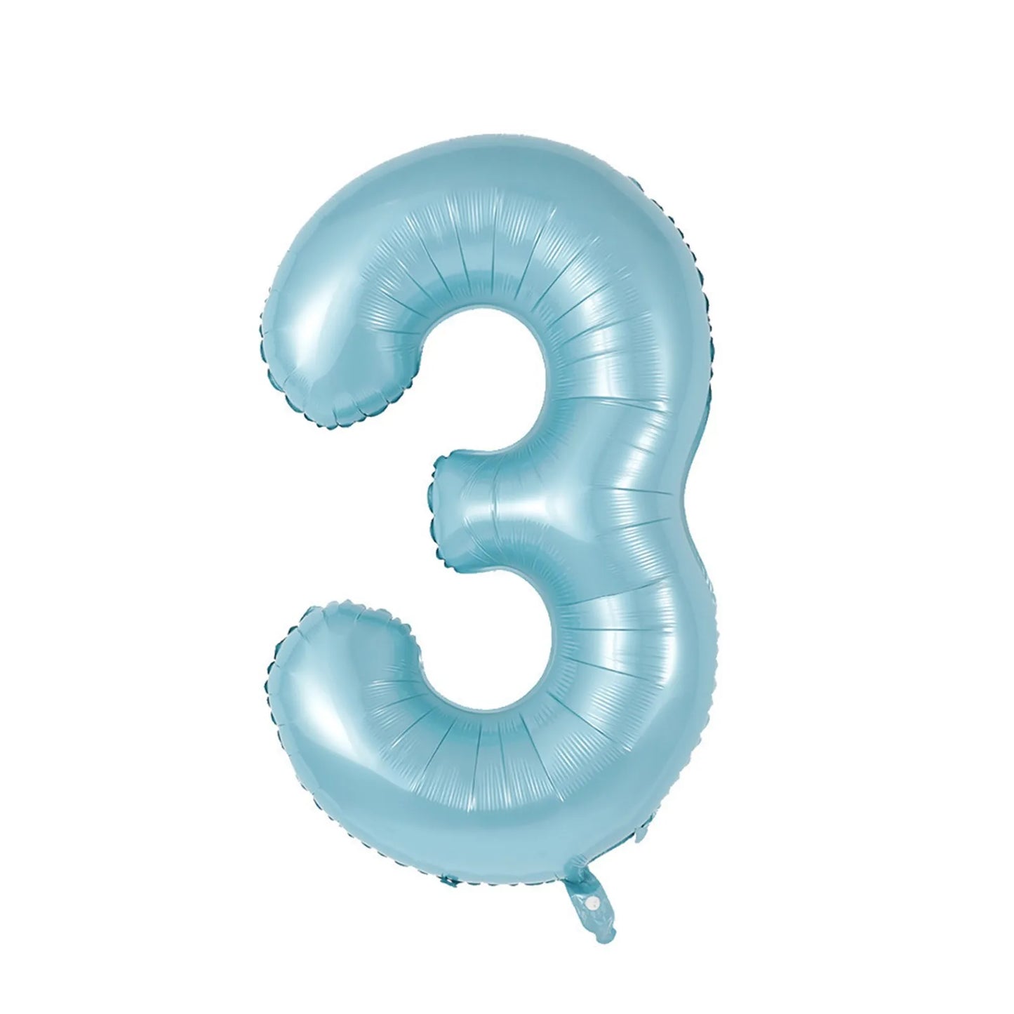 40-Inch Pearl Blue Foil Number Balloon – Digits 0–9