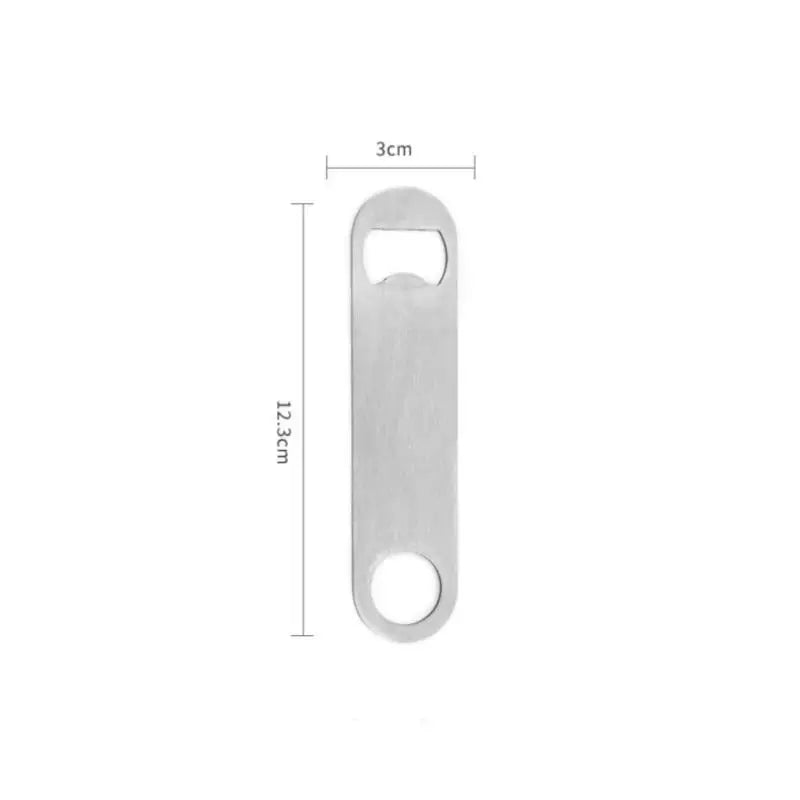 Mini Stainless Steel Flat Bottle Opener – Pocket Beer Cap Bottle Opener Peaceful Pleasures Health and Wellness M