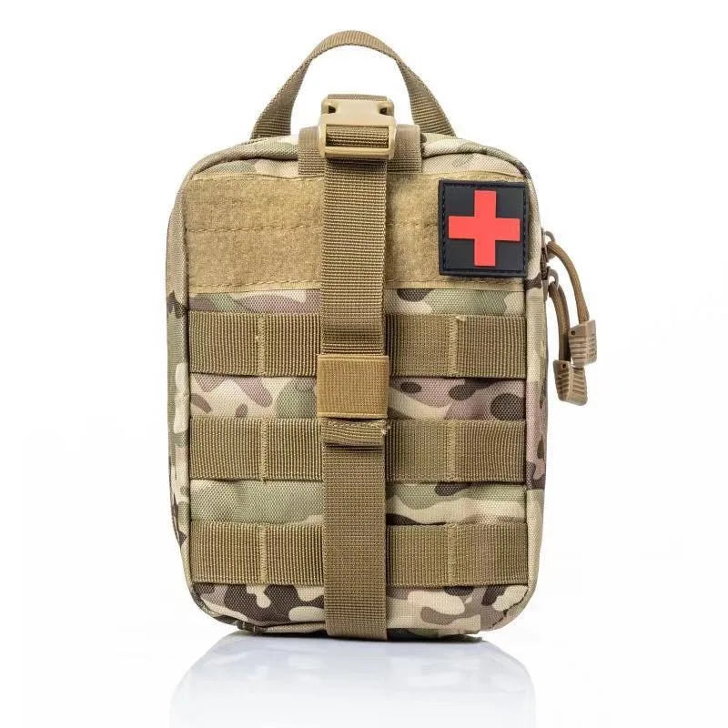 Tactical Bag Accessory Bag Accessory Kit Tactical Waist Bag Camouflage Multi-functional Bag Outdoor Mountaineering Rescue Bag Peaceful Pleasures Health and Wellness Camouflage