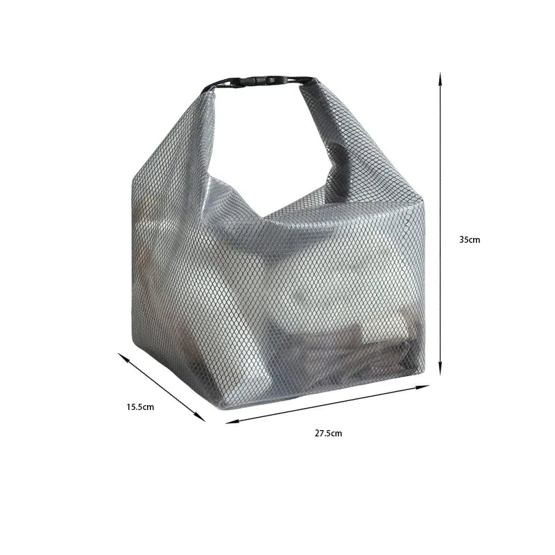 Large Waterproof Travel Makeup Bag | Handheld Cosmetic Organizer Travel Makeup Bag Peaceful Pleasures Health and Wellness GRAY S