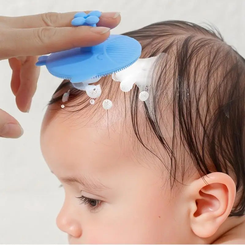 Silicone Baby Scalp Brush & Comb Set | Cradle Cap Care
