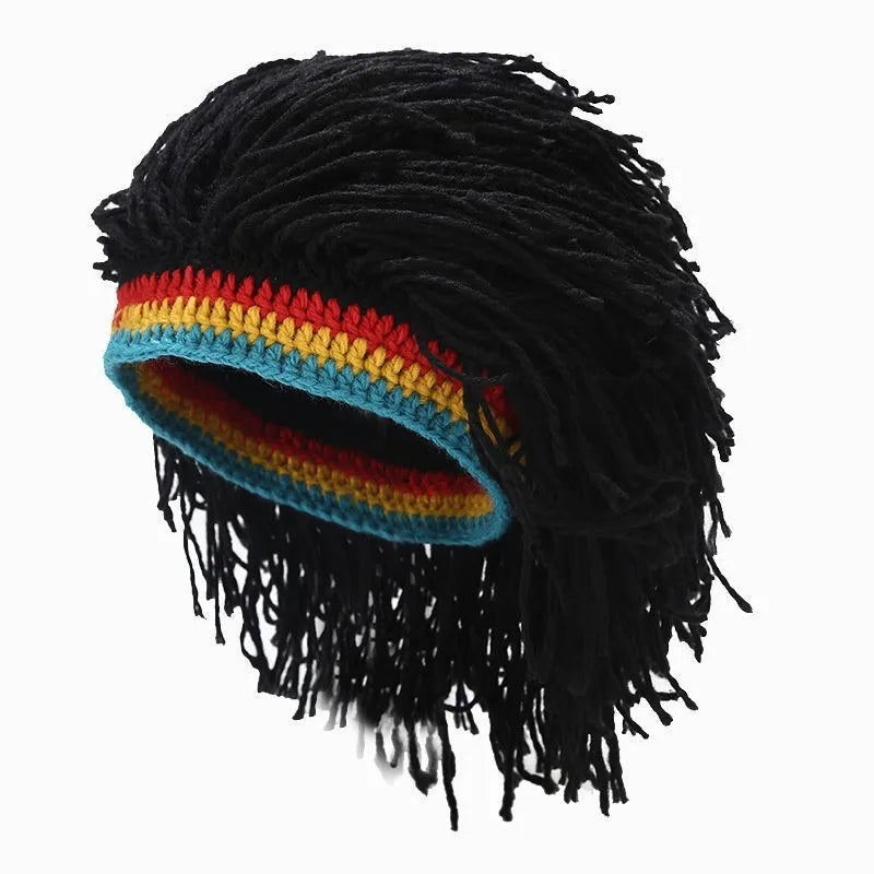 Novelty Dreads Knit Hat – Unisex Hip Hop Braided Beanie Cap