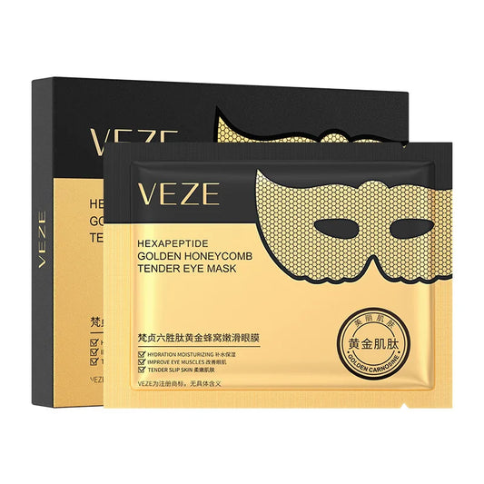 Peptide Gold Collagen Eye Masks 5-Pack – Anti-Wrinkle Dark Circles Eye Treatment Mask Peaceful Pleasures Health and Wellness Default Title