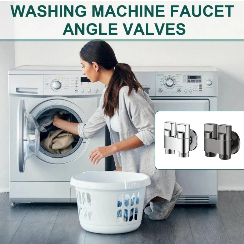 G1/2 Double Outlet Angle Valve – Bidet & Washing Machine