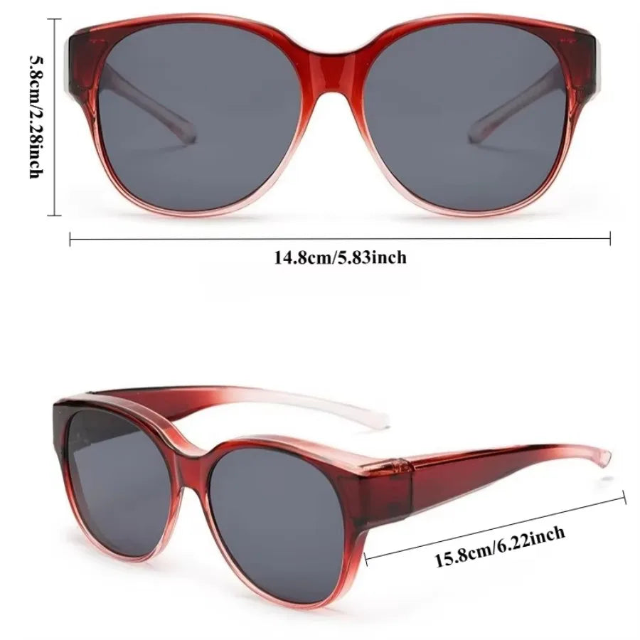 Winful UV400 Polarized Fit Over Glasses Wrap Sunglasses