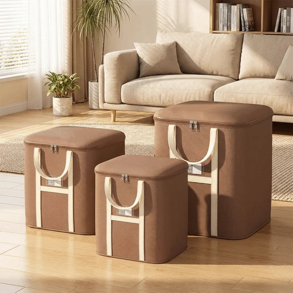 Waterproof Foldable Quilt & Clothes Storage Bag with Handle