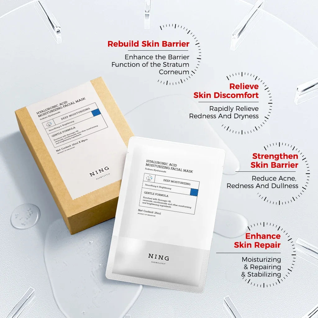 NING DERMOLOGIE 4D Hyaluronic Acid Sheet Mask – Niacinamide