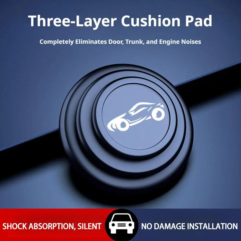 4Pcs Car Door Shock Absorber Pads Silicone Three-Layer Buffer Anti-Collision Noise Reduction Stickers Peaceful Pleasures Health and Wellness