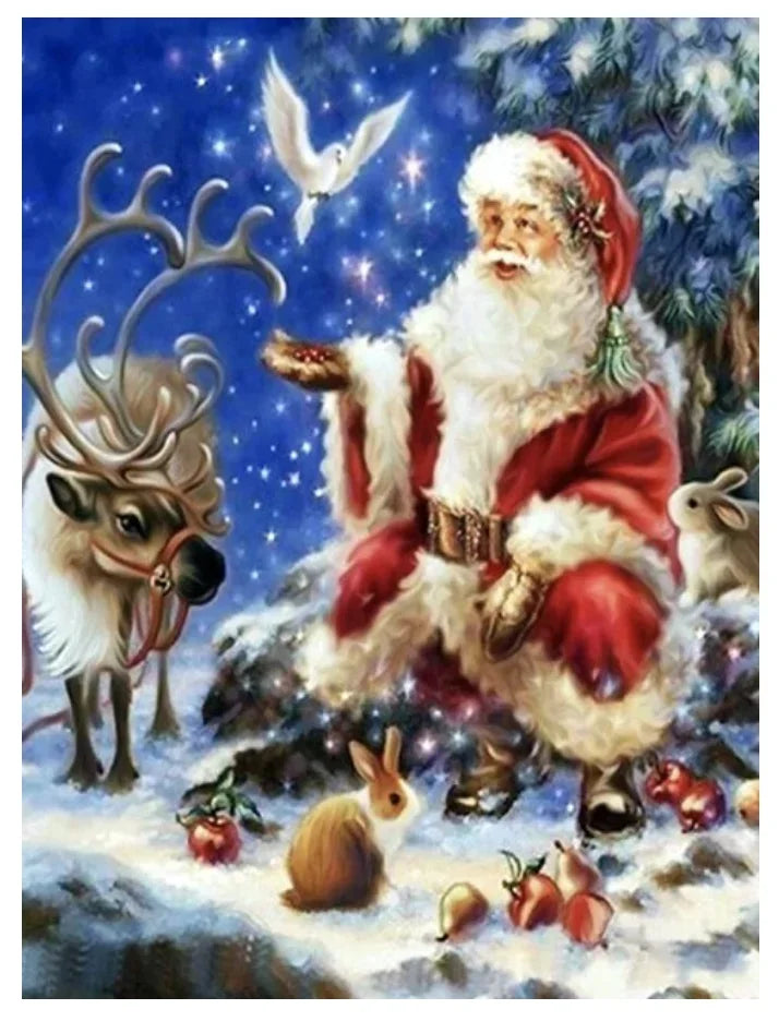 Funny Christmas Cat Vintage Canvas Poster | Retro Wall Art Print Canvas Wall Art Print Peaceful Pleasures Health and Wellness ZLH5546 100x150cm No Frame