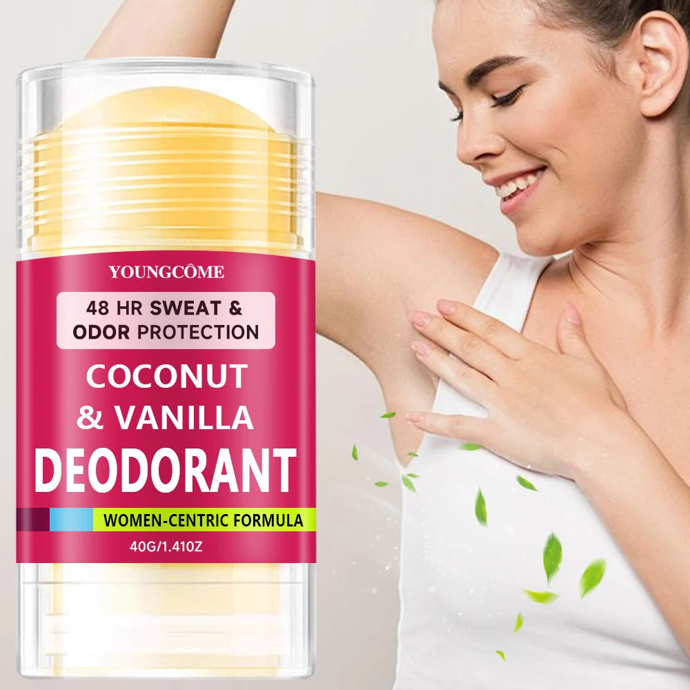 YOUNGCOME Women's Deodorant with Coconut & Vanilla Stick - Antiperspirant & Odor Protection Deodorant Stick for All-Day Freshnes Peaceful Pleasures Health and Wellness