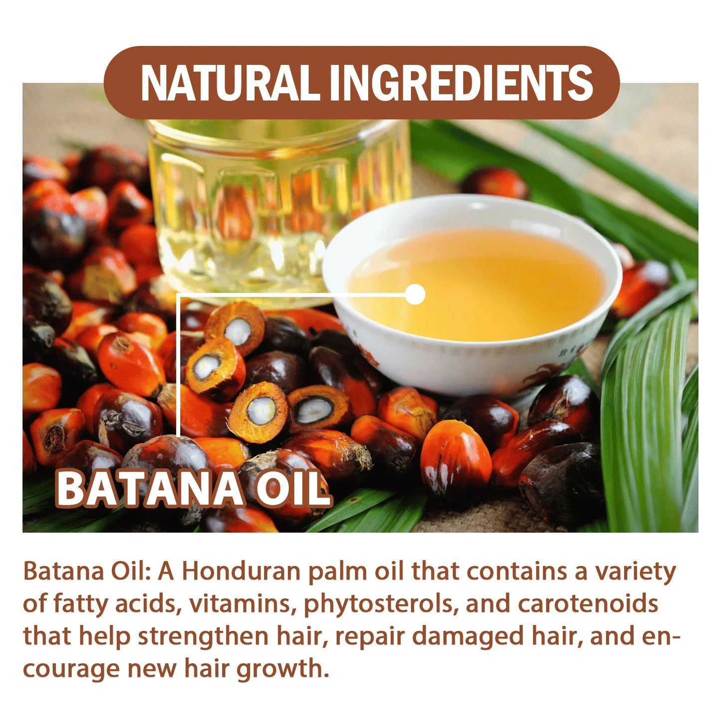 Batana Hair Growth Oil Conditioner Anti Hair Loss Products Fast Growing Hair Mask Nourishing Repair Roots Hair Care for women Peaceful Pleasures Health and Wellness