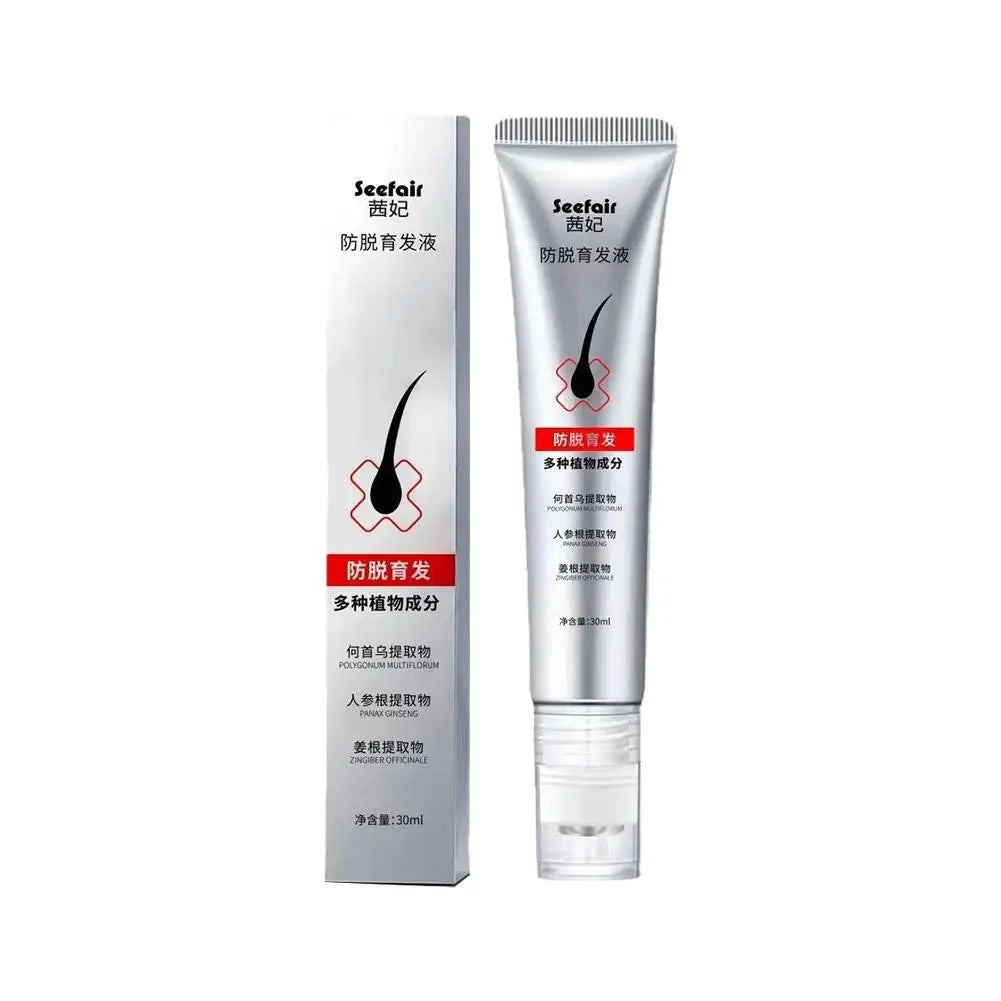 Hair Serum Nourishing Strengthening Hair Roots Scalp Treatment Essential Oil Repair Scalp Frizzy Thinning Damaged Hair Care Peaceful Pleasures Health and Wellness 30g