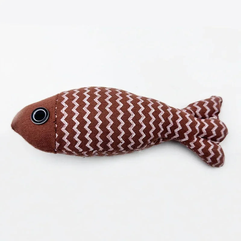 Cat Catnip Fish Toy – Bite-Resistant Sisal Teething Stick