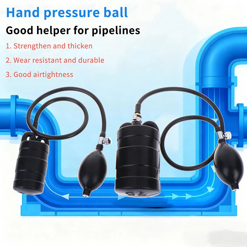 Inflatable Pipe Plug Natural Rubber Drain Bung DN 50/75/100mm