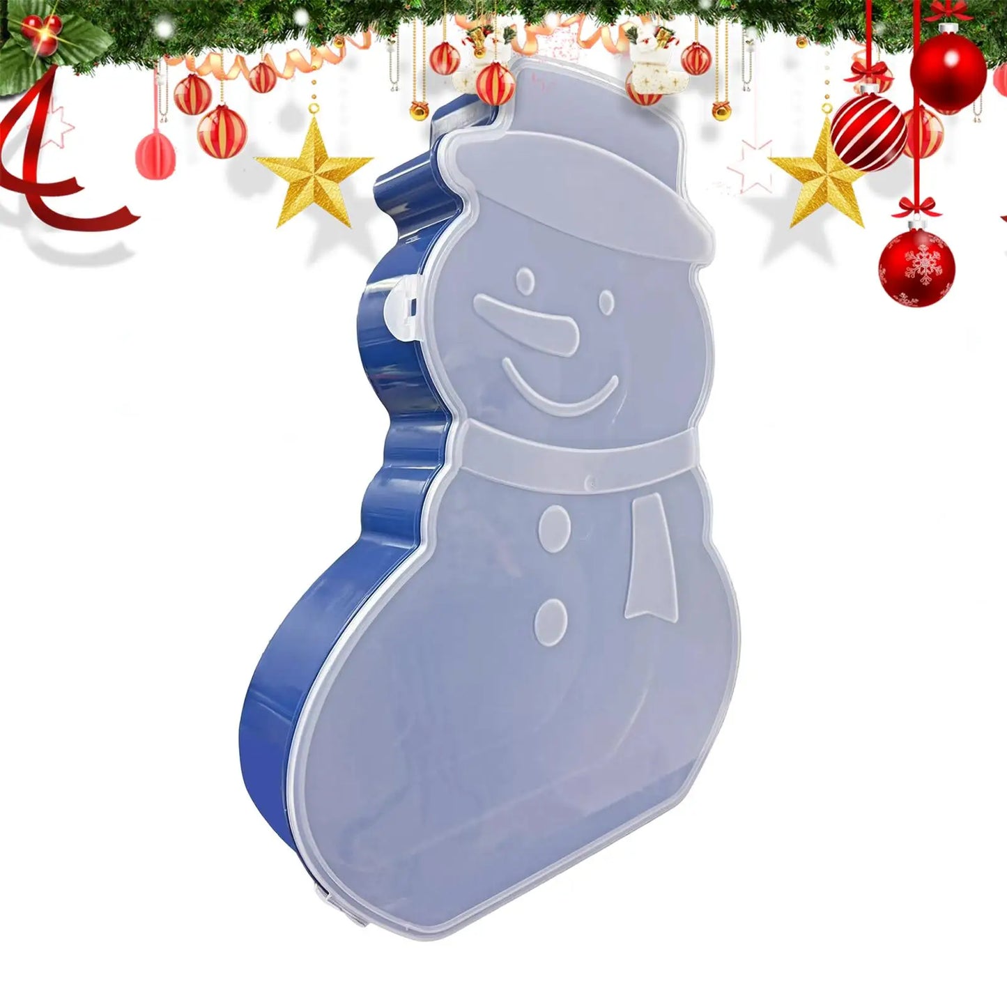 Christmas Snack Serving Tray with Lid | Holiday Party Box