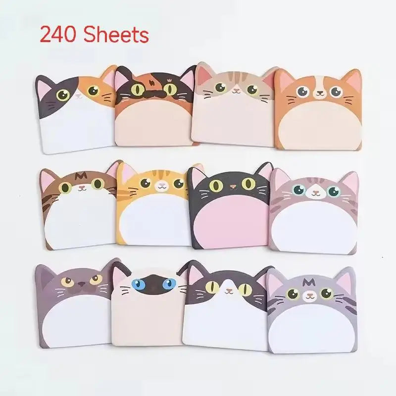 Cute Animal Shaped Sticky Notes – 240 or 960 Sheet Memo Pads